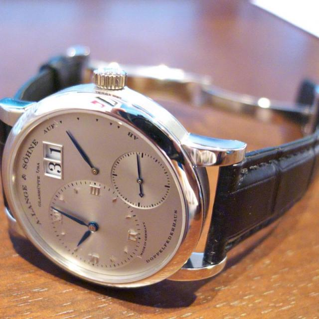 Lange 1 101.025 プラチナ「ステルス」 特別青針仕様 限定版 D-バックル付