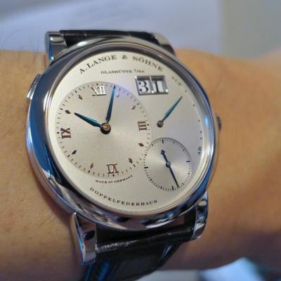 Lange 1 101.025 プラチナ「ステルス」 特別青針仕様 限定版 D-バックル付