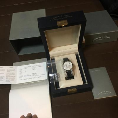 Lange 1 101.025 プラチナ「ステルス」 特別青針仕様 限定版 D-バックル付